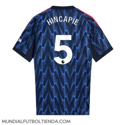 Camiseta Arsenal Piero Hincapie #5 Segunda Equipación Replica 2025-26 mangas cortas Camiseta Arsenal Piero Hincapie #5 Segunda Equipación Replica 2025-26 mangas cortas
